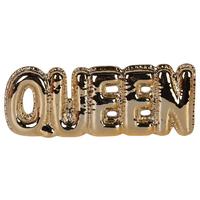 Dekoschriftzug Queen Goldfarben - Goldfarben, Keramik (26/10,3/3,8cm) - Mömax