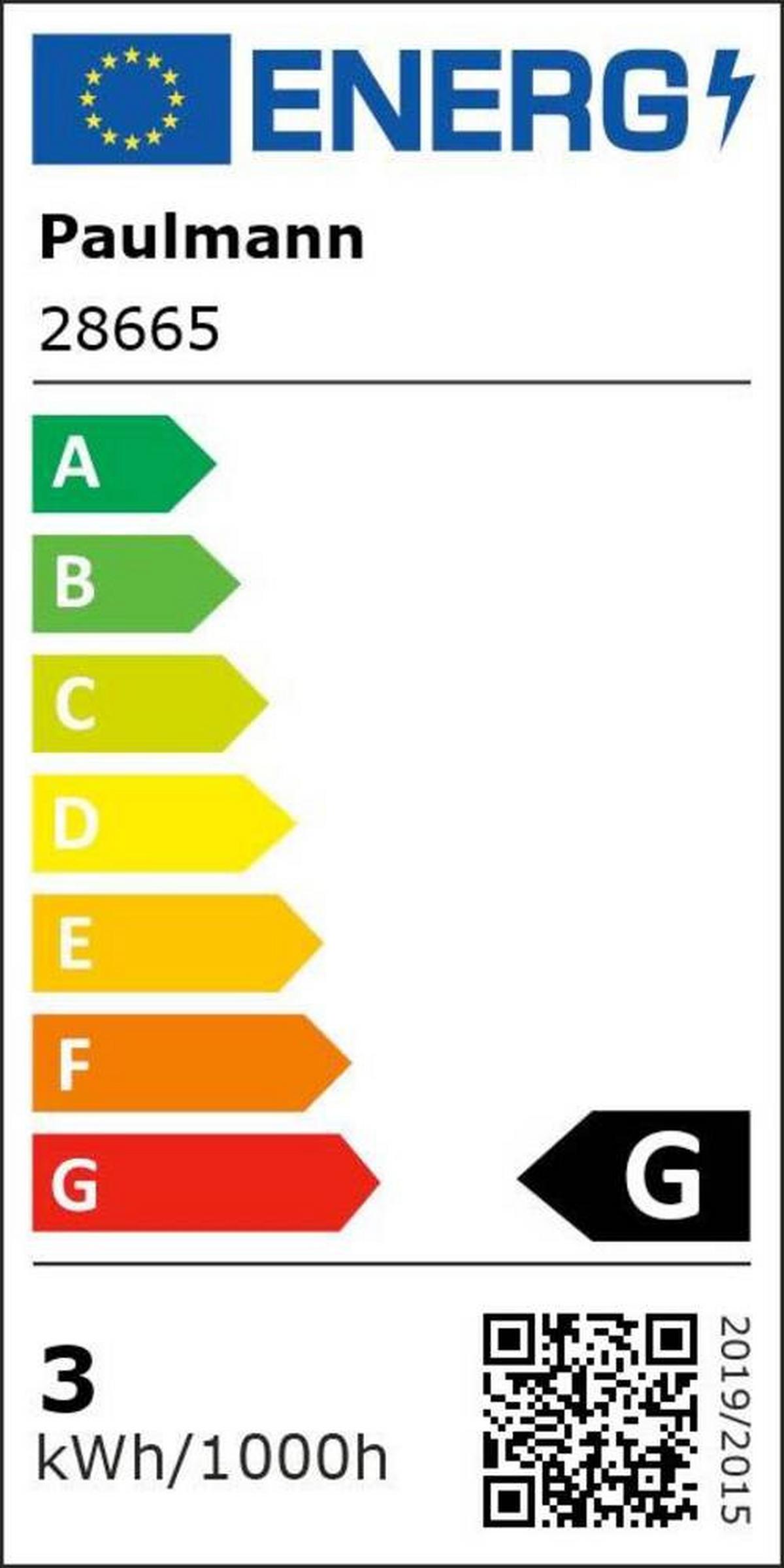 LED-Leuchtmittel 28665 max. 2,6 Watt - Klar/Kupferfarben, Basics, Glas (7,8cm) - Paulmann