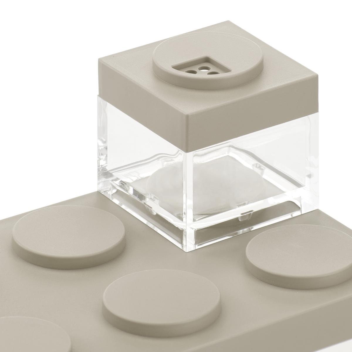 Vorratsdose Matea in Transparent/Braun ca. 1,5 l - Transparent/Graubraun, Kunststoff (10/20/10,5cm)