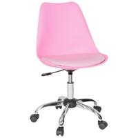 Vrtljivi Stol Fancy Pro, Roza - pink, Moderno, kovina/umetna masa (48/86/54cm) - MID.YOU