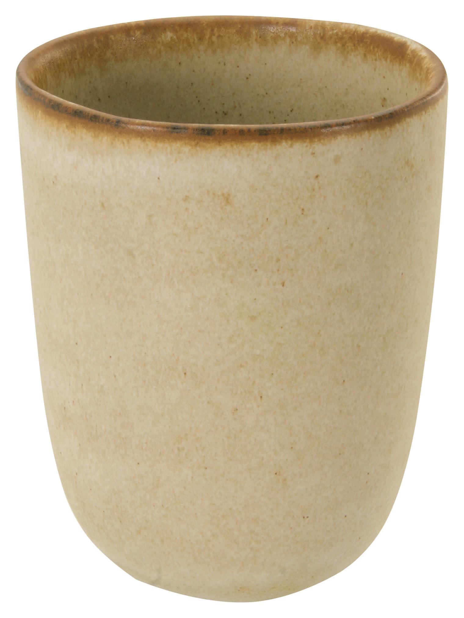 Kaffeebecher Sahara aus Keramik ca. 300ml - Weiß, LIFESTYLE, Keramik (8/8/10cm) - Zandiara