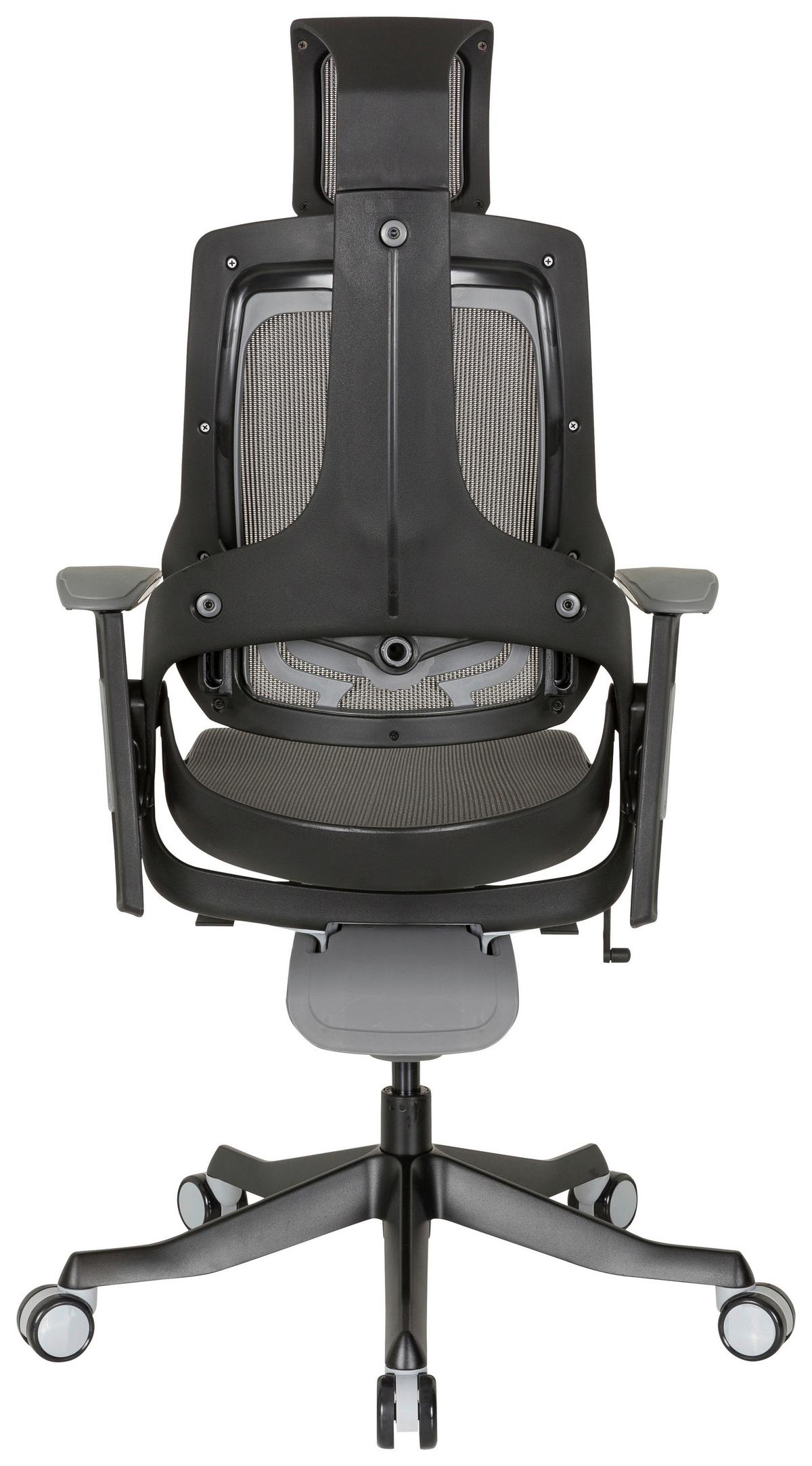 Pisarniški Stol Spektre Black, Siva - siva/črna, Moderno, kovina/umetna masa (67/116/54cm) - MID.YOU