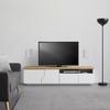 MEDIABÄNK CARLOS - vit/ekfärgad, Modern, trä (180/46,5/42cm) - Bessagi Home