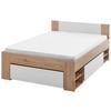 Bett Azurro 2-120 Weiß/Eiche Artisan - Weiß/Eiche Artisan, MODERN, Holzwerkstoff (120/200cm) - Mömax