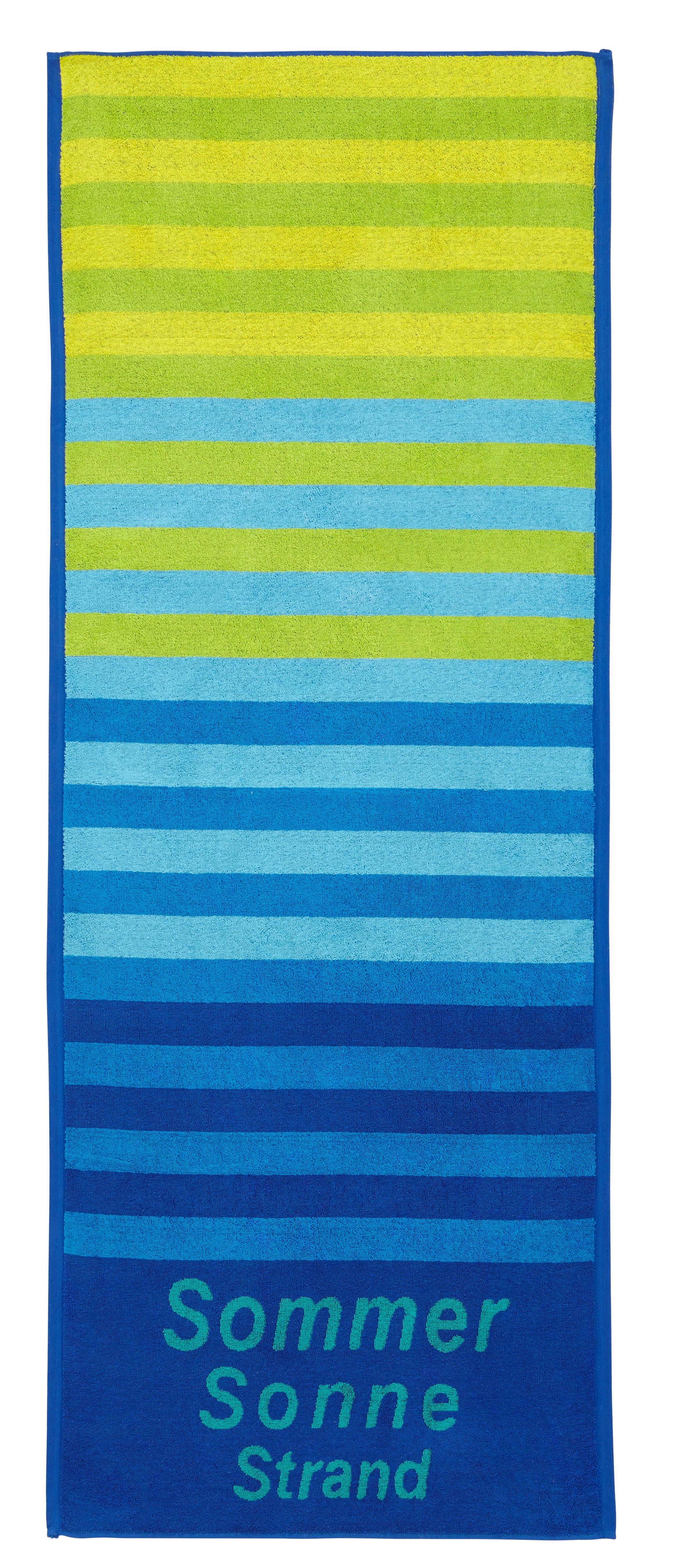 Strandtuch Dyckhoff ca. 70x180cm - Blau, KONVENTIONELL, Textil (70/180cm) - Dyckhoff