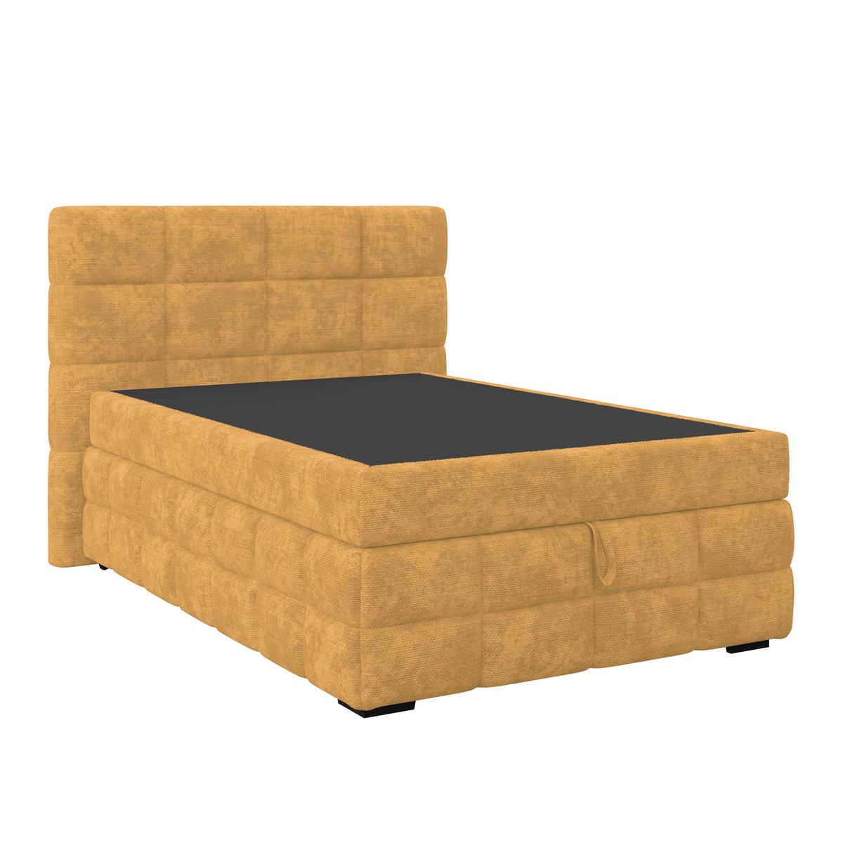 PAT BOX VEGA - auriu/verde, Trend, lemn/textil (140/200cm) - Modern Living