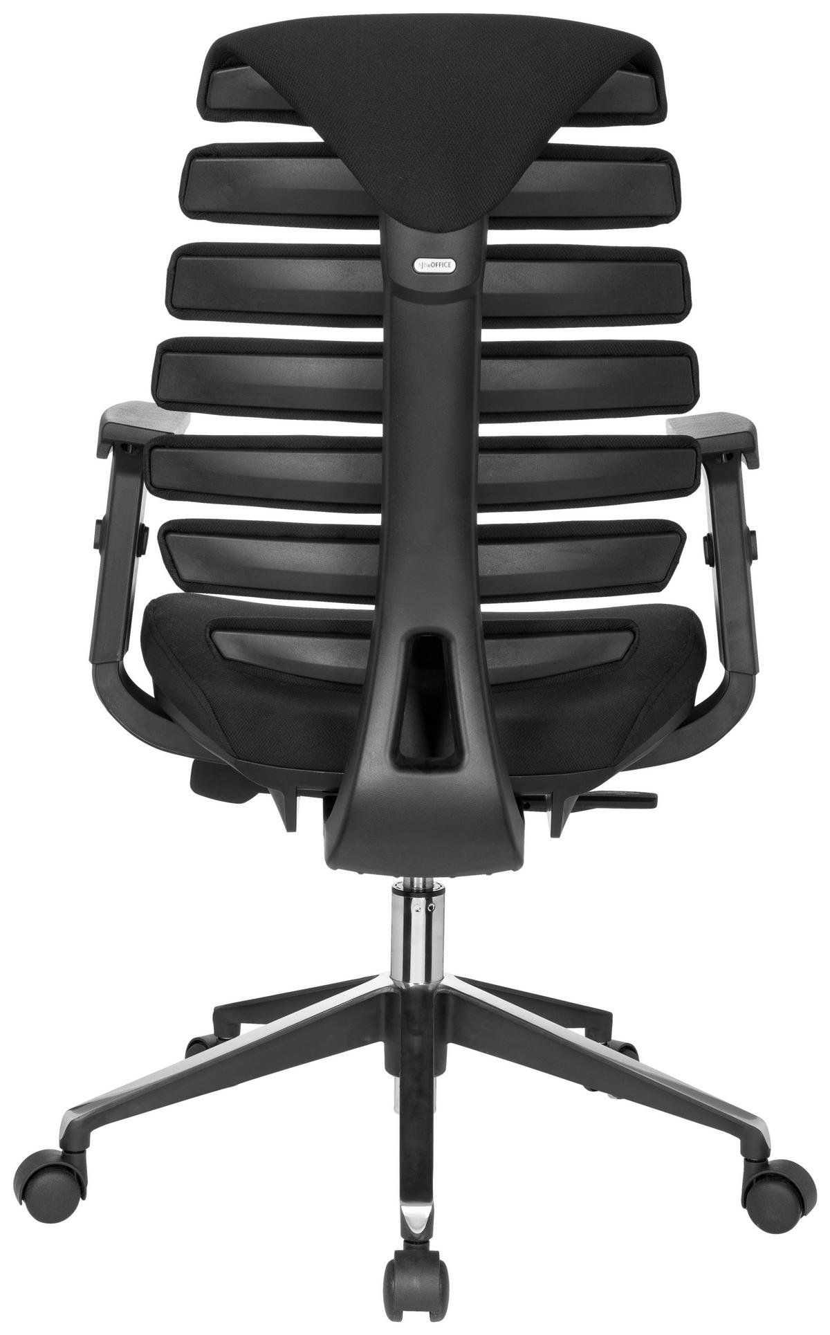 Pisarniški Stol Ergo Line Ii, Črna - črna, Moderno, kovina/umetna masa (65/115/50cm) - MID.YOU