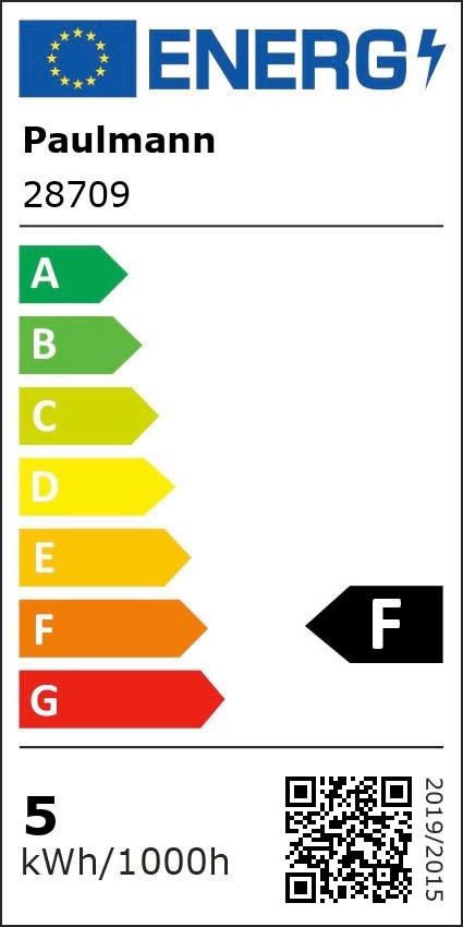 LED-Leuchtmittel 28709 max. 4,7 Watt - Goldfarben, Basics, Glas (9,8/3,5cm) - Paulmann