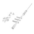 Set Za Drog Za Zavese Rillcube - bela, kovina (120-210cm) - Mömax modern living