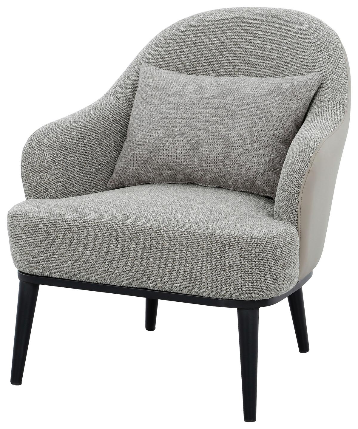 Fotelja Allegra - bež/smeđa, Moderno, metal/tekstil (77/85/78cm) - Mömax