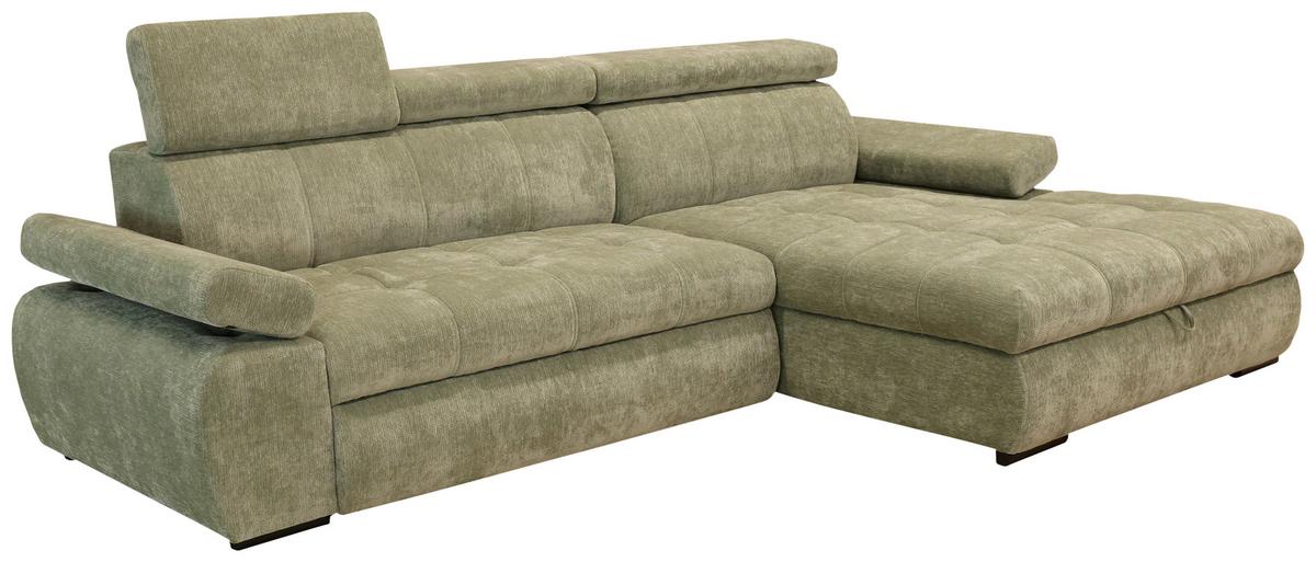 Kutna Garnitura Vegas - crna, Design, drvo/tekstil (294/173cm) - Modern Living