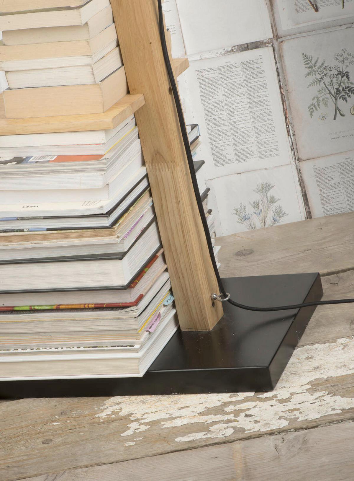 Állólámpa Cambridge/f/b - fekete, Design, fa/fém (30/168/49cm) - It's about Romi