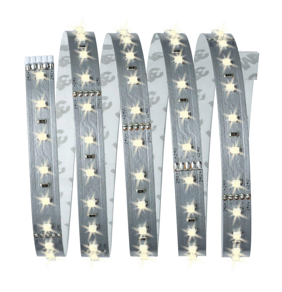 LED-Strip MaxLed 500 in Silberfarben max. 10 Watt - Silberfarben, Basics, Metall (0,3cm) - Paulmann