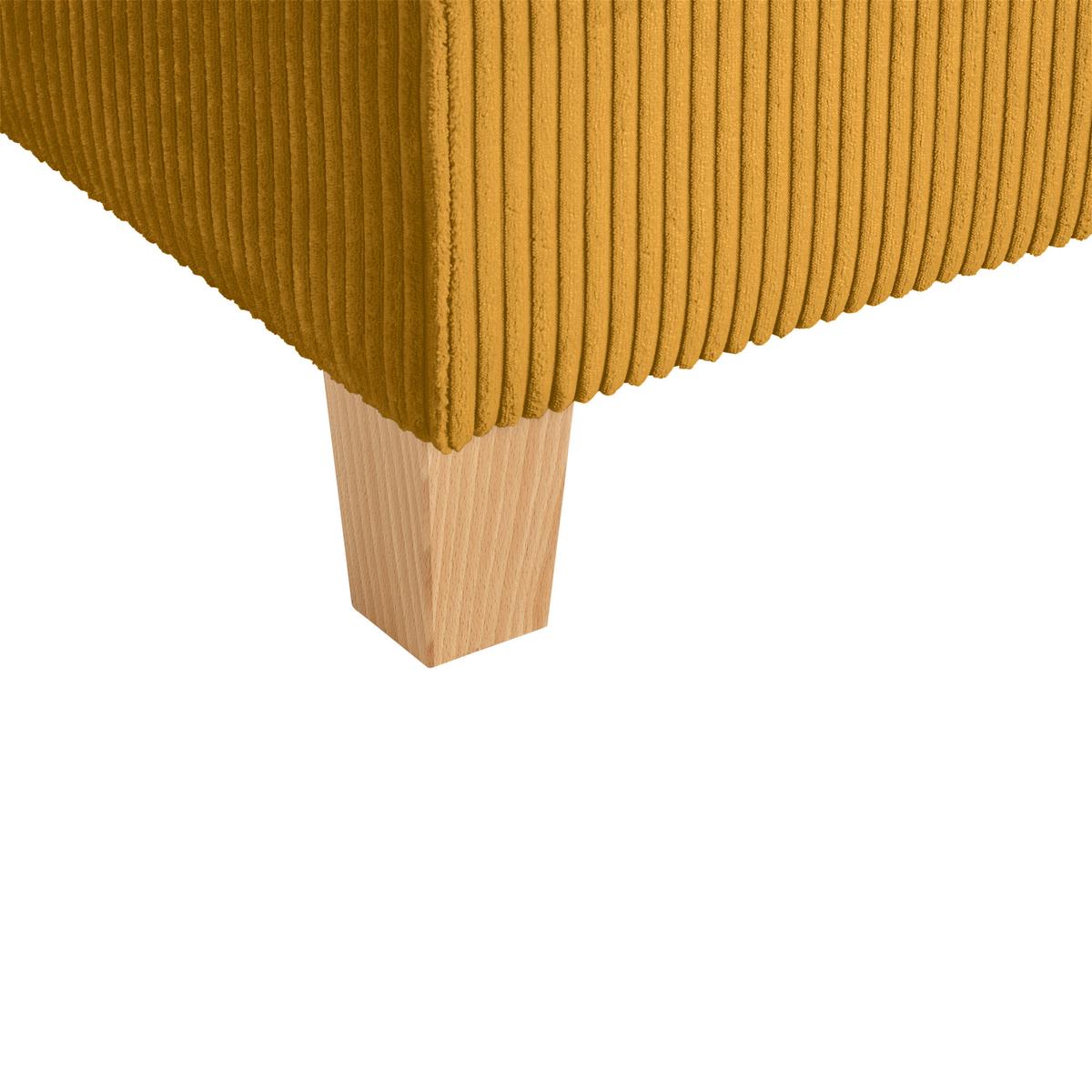 Kutna Garnitura Lille - svijetlo smeđa/curry žuta, Moderno, tekstil/drvo (232/110/156cm) - Best Price
