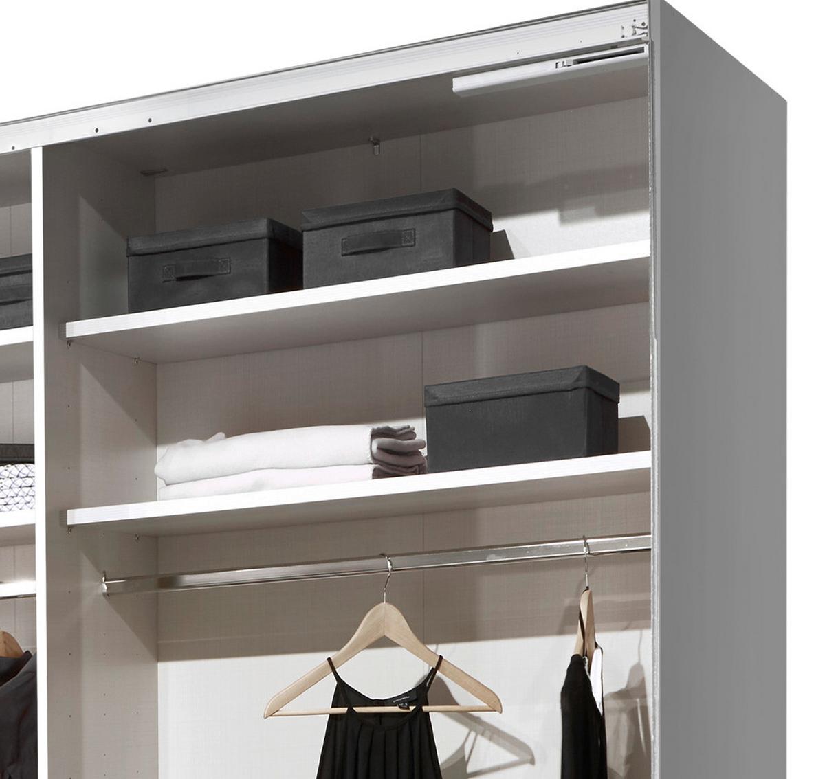 Ormar S Kliznim Vratima Includo - siva/tamno siva, Moderno, drvni materijal (188/222/68cm) - Premium Living