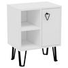 Nočna Omarica Neptun - bela, Design, leseni material (50/63/35cm) - MID.YOU