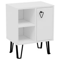 Nočna Omarica Neptun - bela, Design, leseni material (50/63/35cm) - MID.YOU