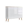 Kommode Mailand Typ 10 Weiß - Weiß Hochglanz/Weiß, MODERN, Holz/Holzwerkstoff (105,5/86/33cm) - MID.YOU
