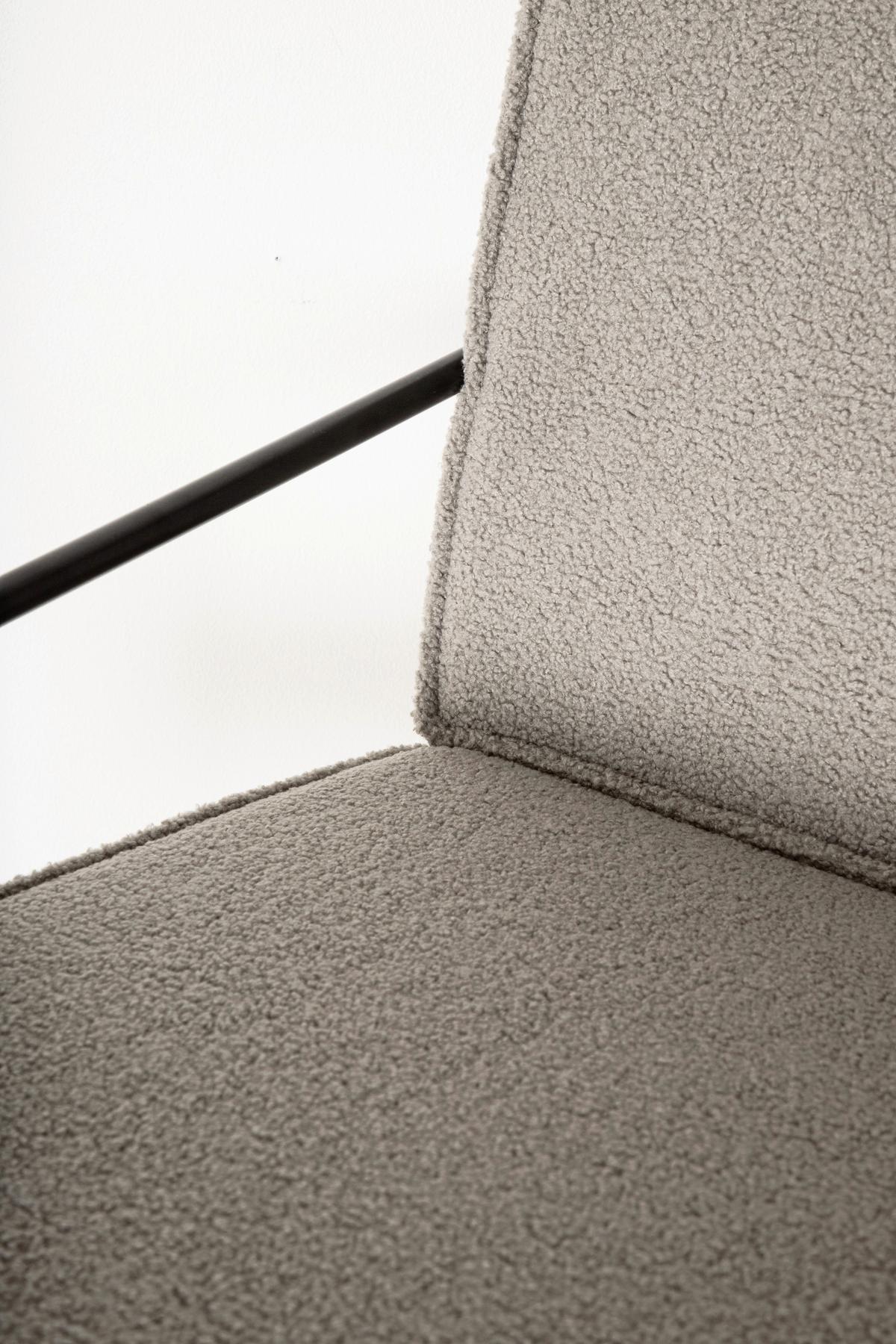 SESSEL RAKEL - Beige/Schwarz, Design, Textil/Metall (66/78/65cm) - Livetastic