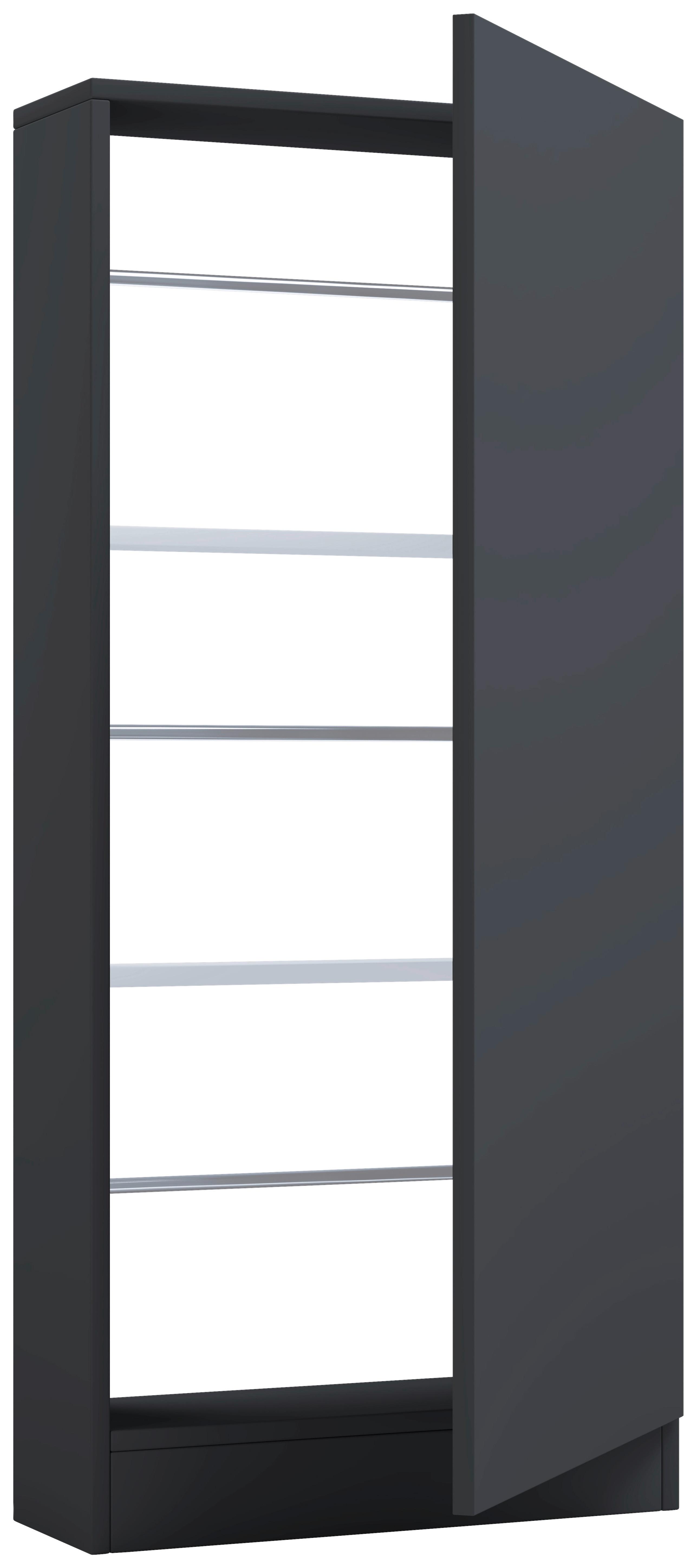 Schuhschrank FULISA Anthrazit ca. 50x112x17 cm - Anthrazit, Design, Holzwerkstoff (50/112/17cm) - MID.YOU