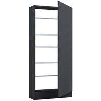 Schuhschrank FULISA Anthrazit ca. 50x112x17 cm - Anthrazit, Design, Holzwerkstoff (50/112/17cm) - MID.YOU