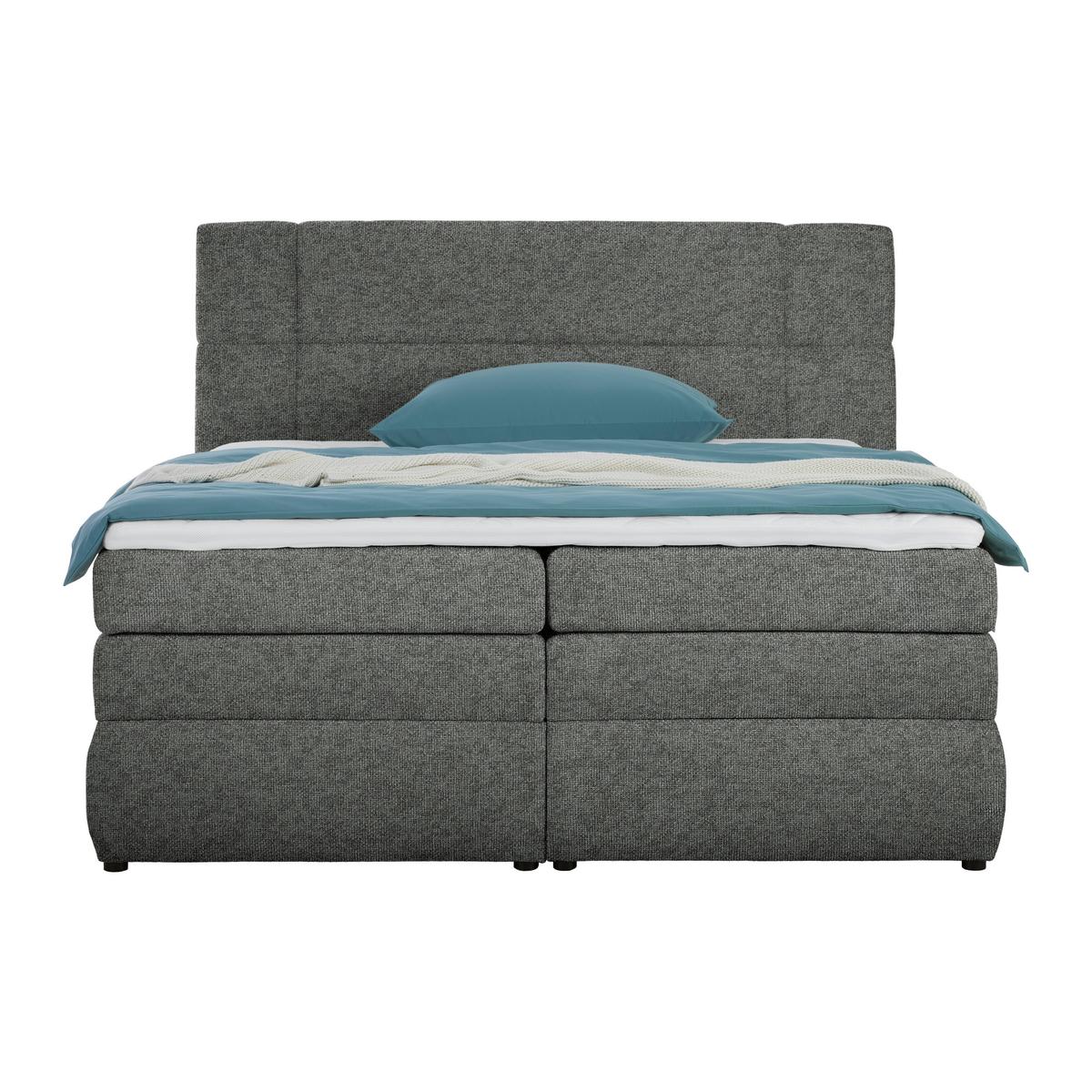 Boxspring Krevet Palace - antracit, Konvencionalno, tekstil/plastika (160/200cm) - Premium Living