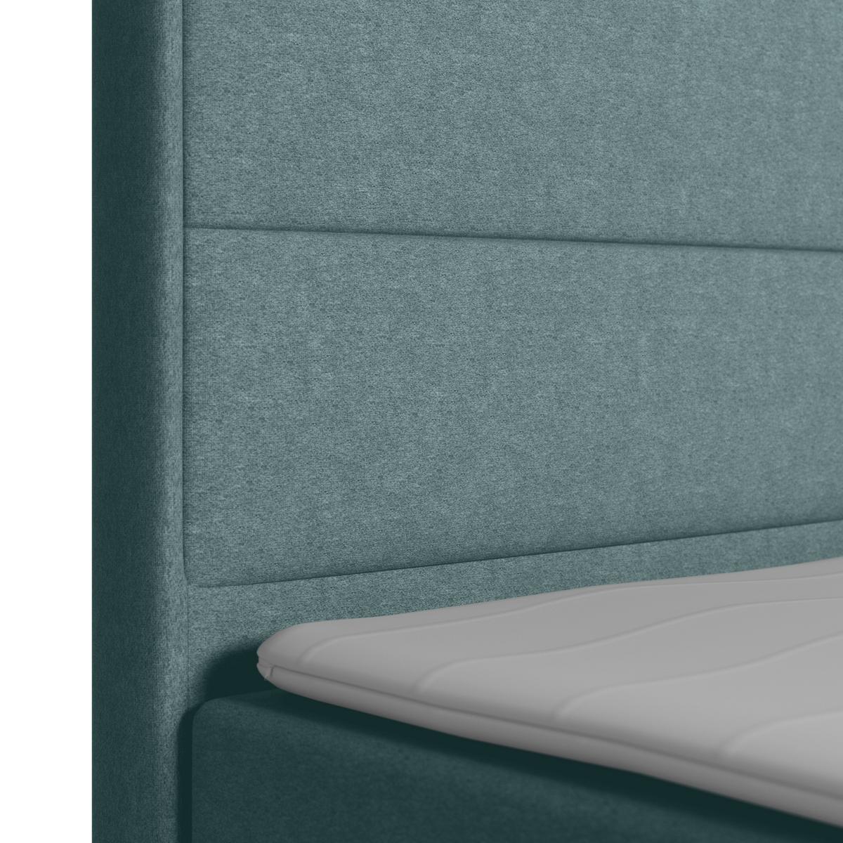 Boxspringbett Palermo ca. 180x200 cm Blau - Blau, MODERN, Holz/Kunststoff (180/200cm) - MID.YOU