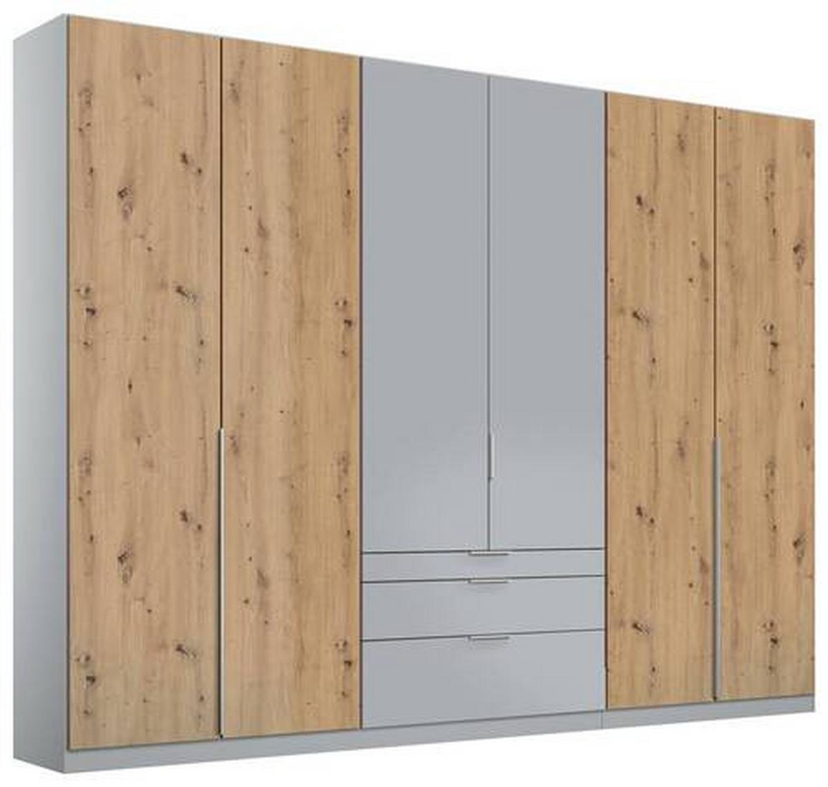 Ormar S Klasičnim Vratima Alabama - hrast Artisan/svijetlo siva, Moderno, drvni materijal (271/229/54cm) - Modern Living