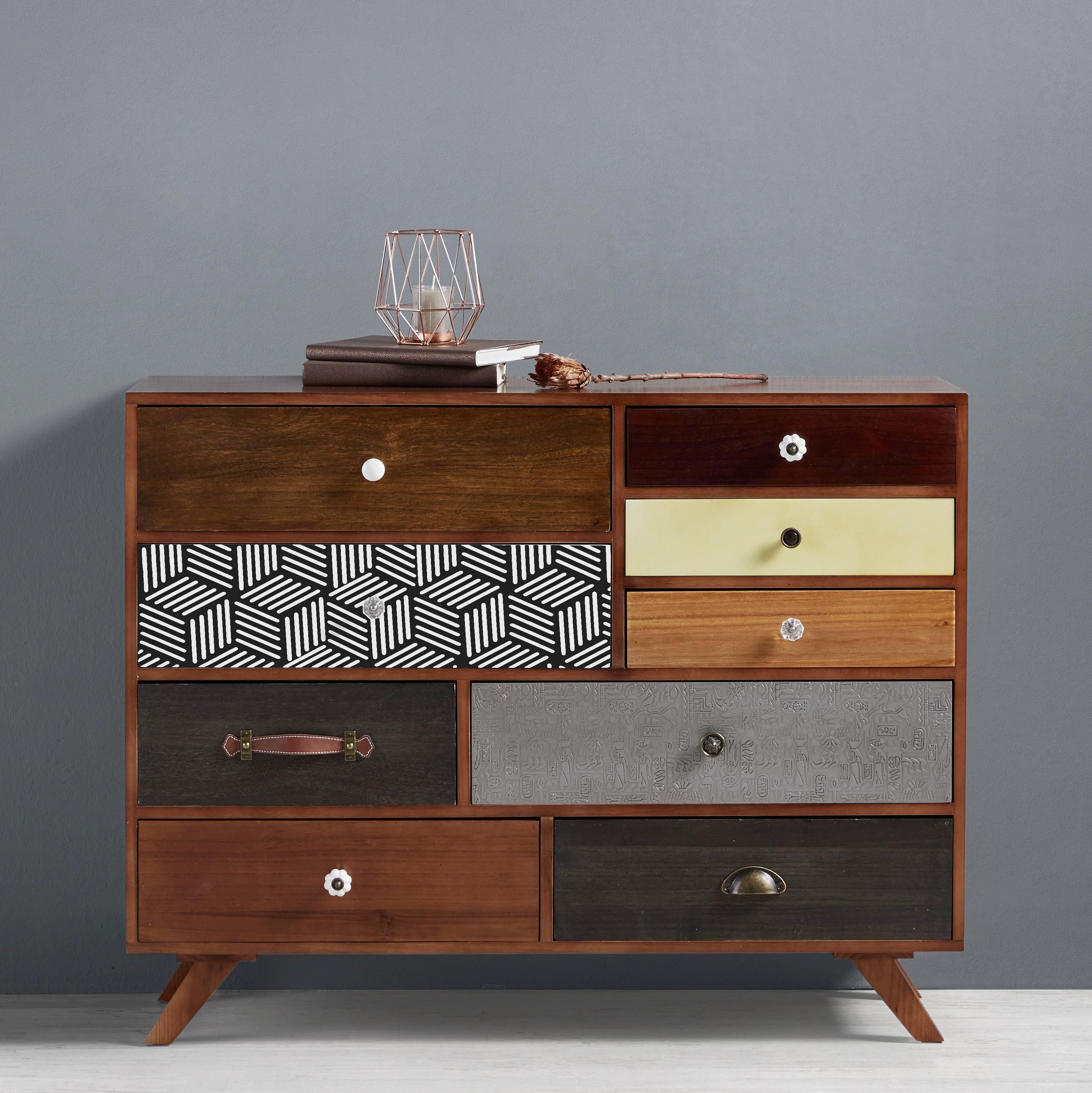 SIDEBOARD in Multicolor 'Heather' - Multicolor, MODERN, Holz/Keramik (104/80/38cm) - Bessagi Home