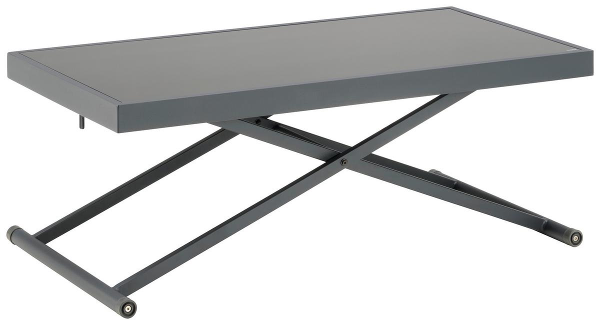 Lounge Garnitura Rio 2, Črna, Antracit, 5-Delni Set - temno siva/črna, Moderno, kovina/steklo (214/130cm) - Beldano