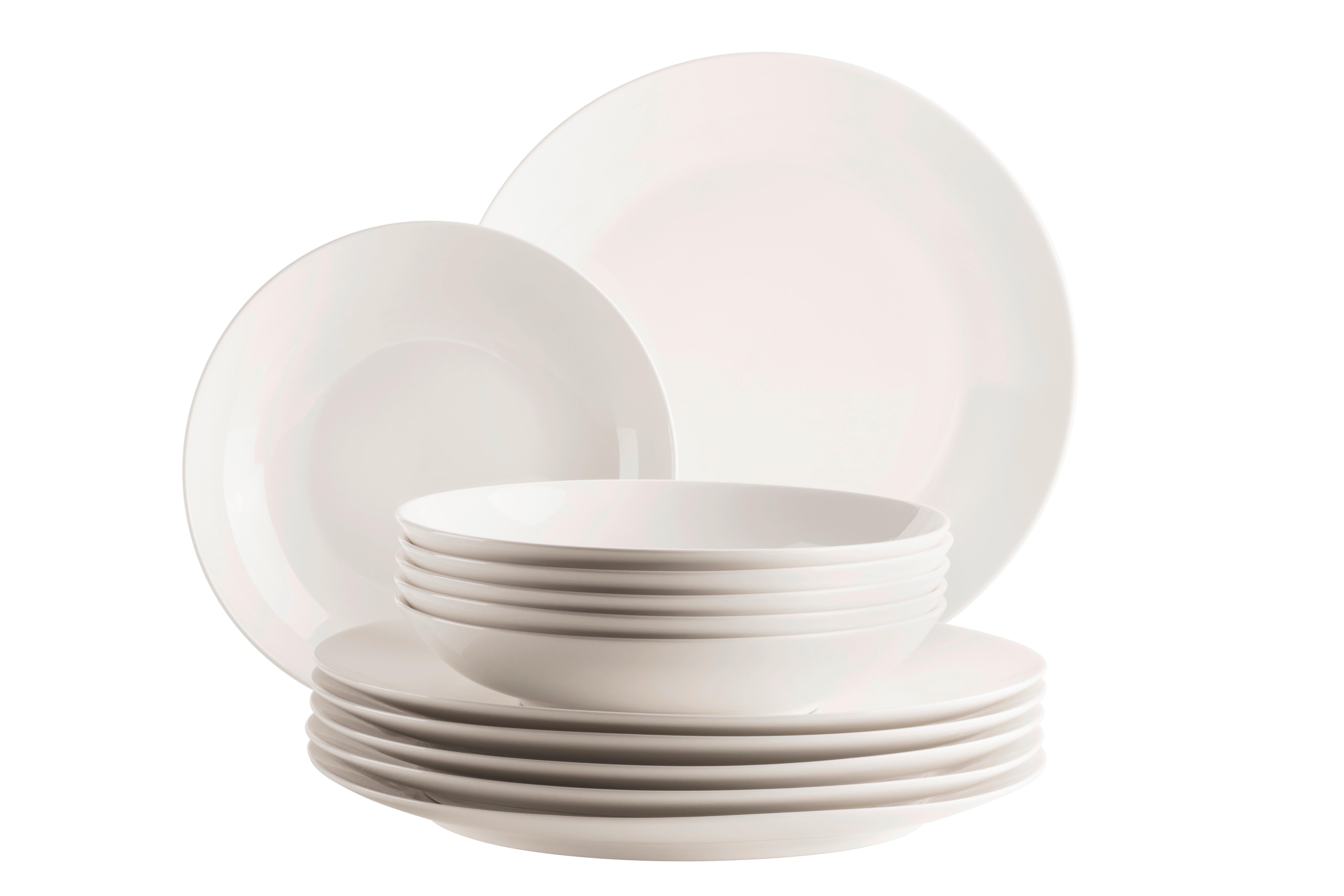 TAFELSERVICE BELMIRA - Weiss, Basics, Keramik - Mäser