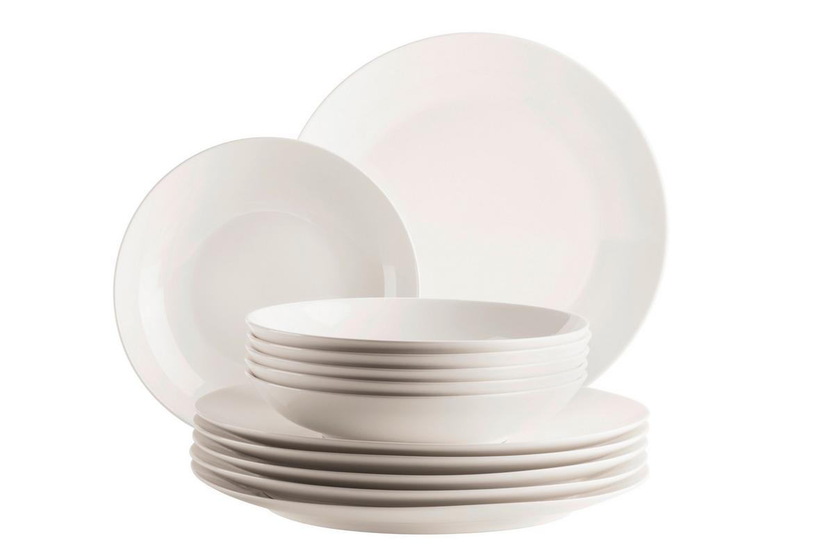 TAFELSERVICE BELMIRA - Weiss, Basics, Keramik - Mäser