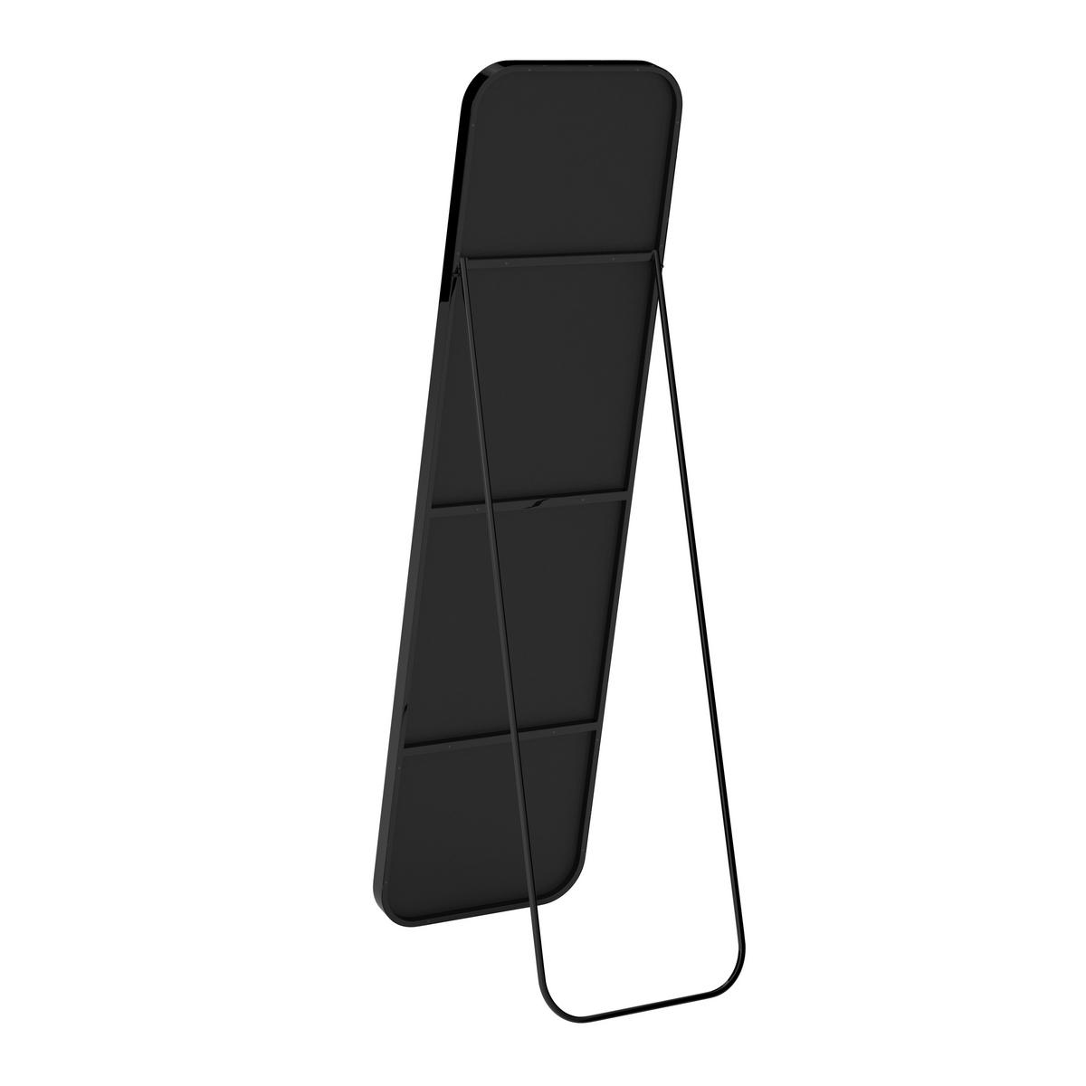 Spiegel Liv Schwarz ca. 41x154x68,5 cm - Schwarz, MODERN, Glas/Metall (41/154/68,5cm) - Bessagi Home
