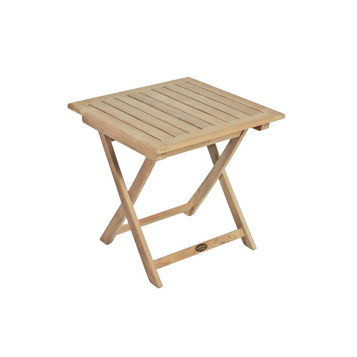 Beistelltisch Solo Teak - Naturfarben, Basics, Holz (50/50/50cm) - Gardenson