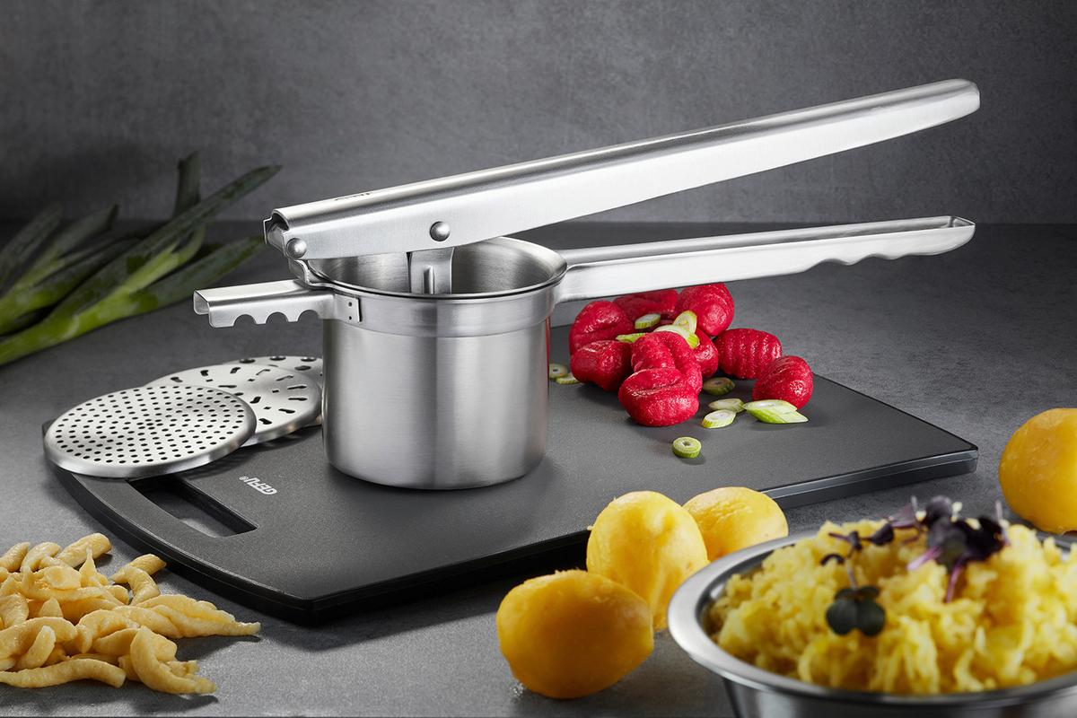 PRASA DO ZIEMNIAKÓW 89440 - kolor stalowy, Konventionell, metal (31,5/9,2/10,5cm) - Gefu