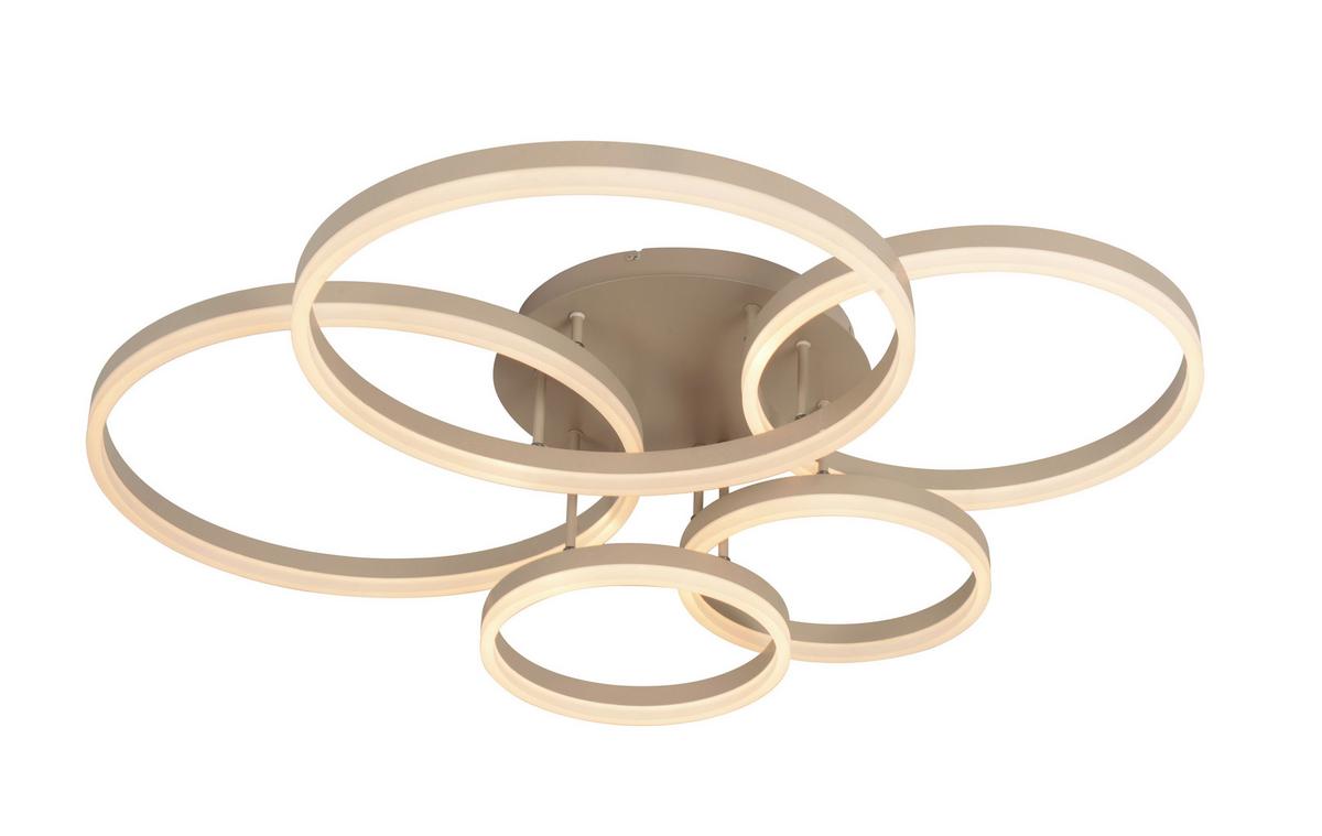 LAMPA SUFITOWA LED 9055-513 RAVELLO - kolor piaskowy, Design, tworzywo sztuczne/metal (105/86/22,5cm)