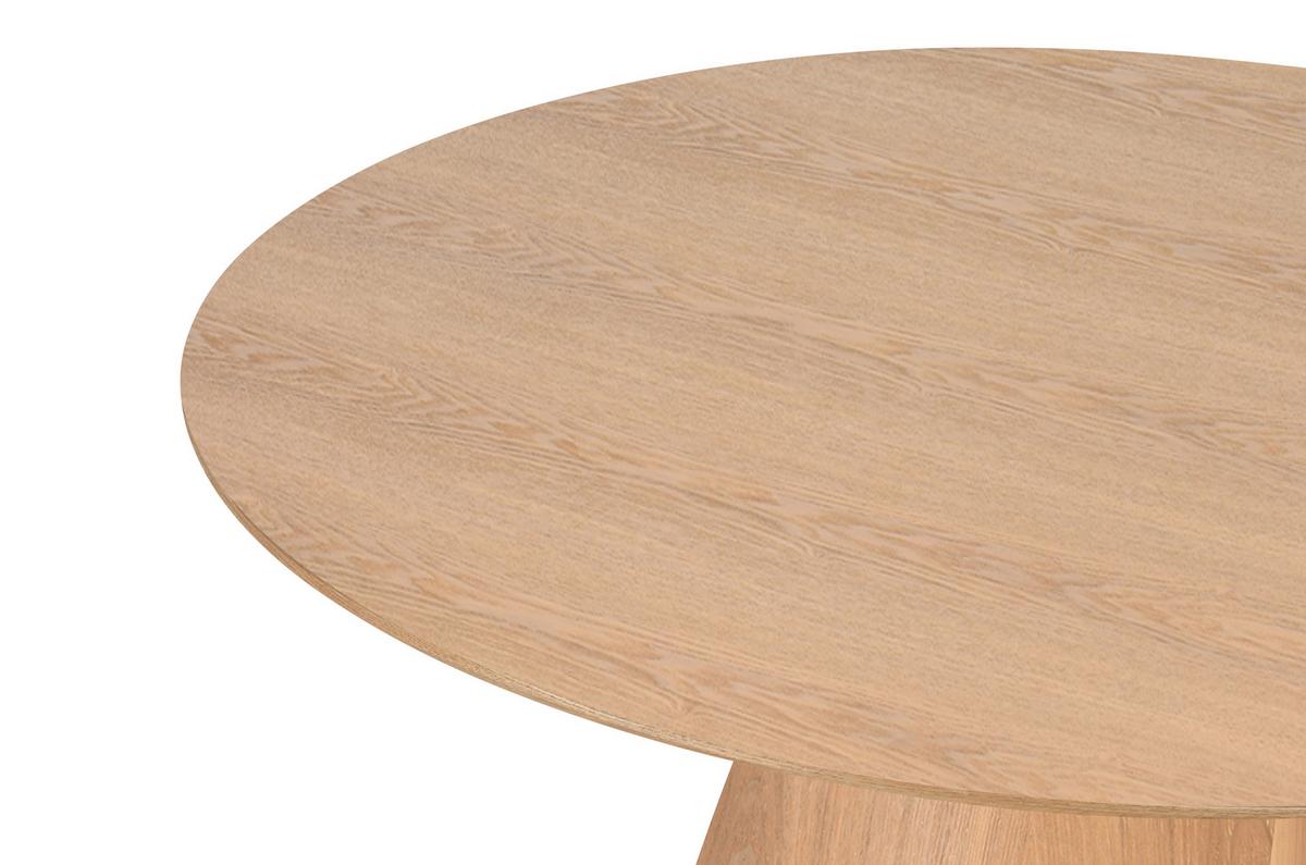 Jedilna Miza Atlas, Barva Hrasta, Ø 120 - barve hrasta, Moderno, leseni material/les (120/75cm) - Livetastic