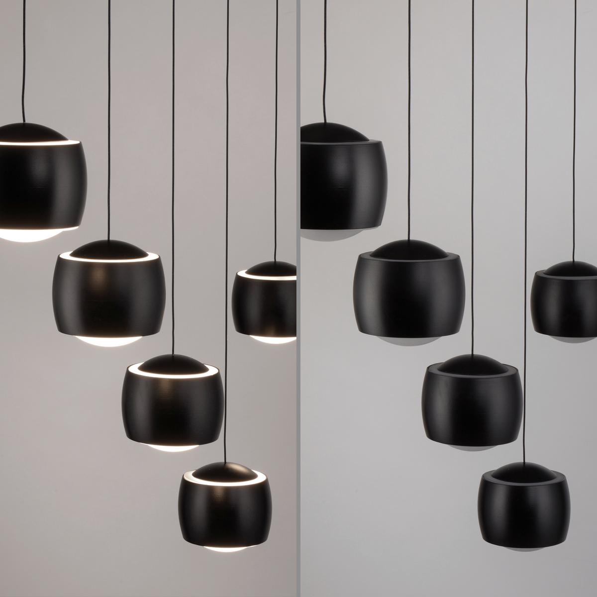 LAMPA WISZĄCA LED 15262-18 BALLINI - czarny, Design, tworzywo sztuczne/metal (110/10/220cm) - Just Light