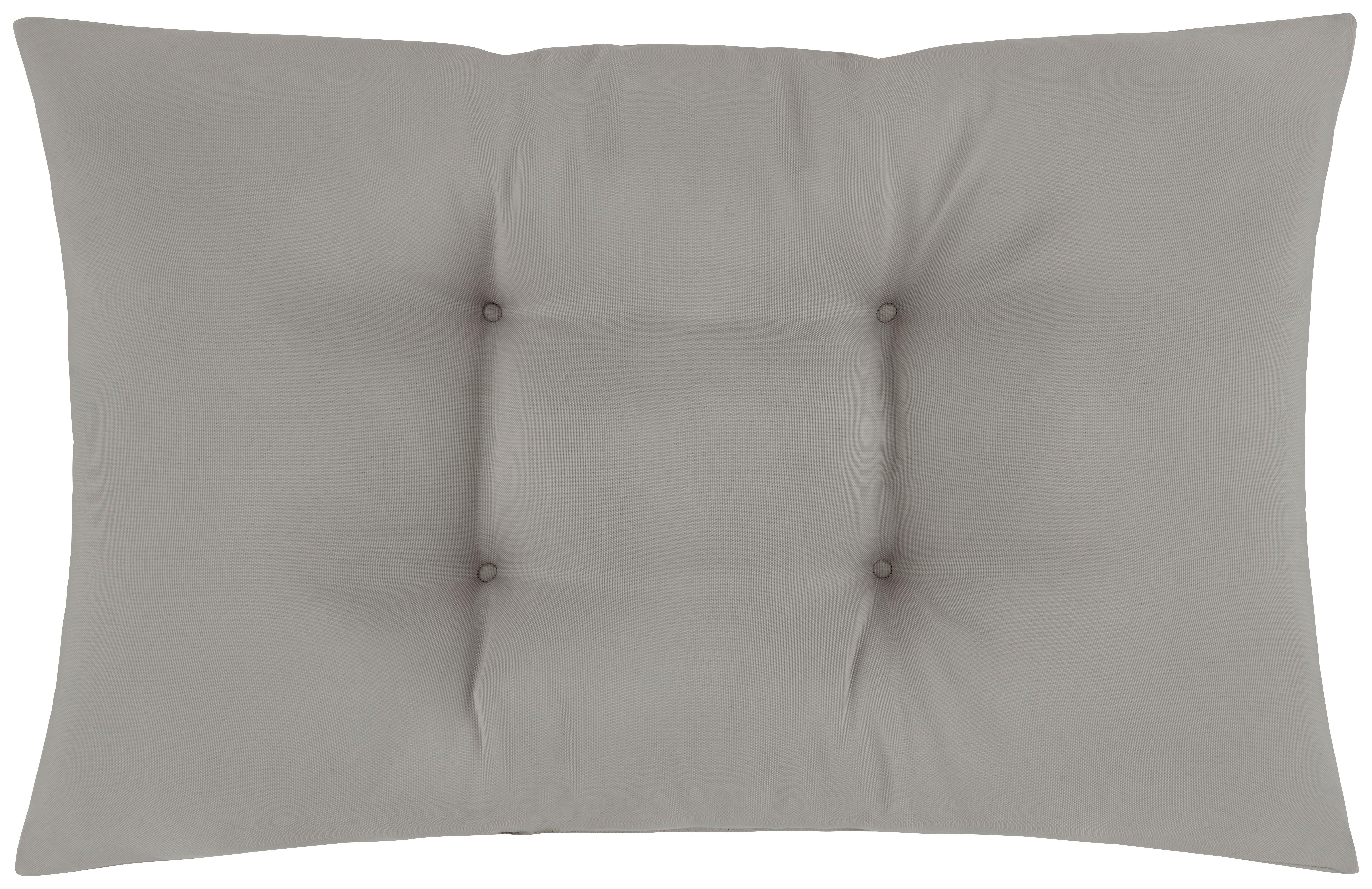 Palettenkissen Rita in Grau ca. 40x60cm - Grau, Konventionell (60/40/16cm) - Modern Living