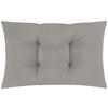 Palettenkissen Rita in Grau ca. 40x60cm - Grau, Konventionell (60/40/16cm) - Modern Living