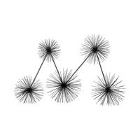 Wanddeko Domizil - Schwarz, Lifestyle, Metall (61/15/80cm) - Kayoom