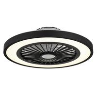 Stropni Ventilator 03653 Bizzak - črna/prosojno, Konvencionalno, kovina/umetna masa (54/15,9cm) - Globo