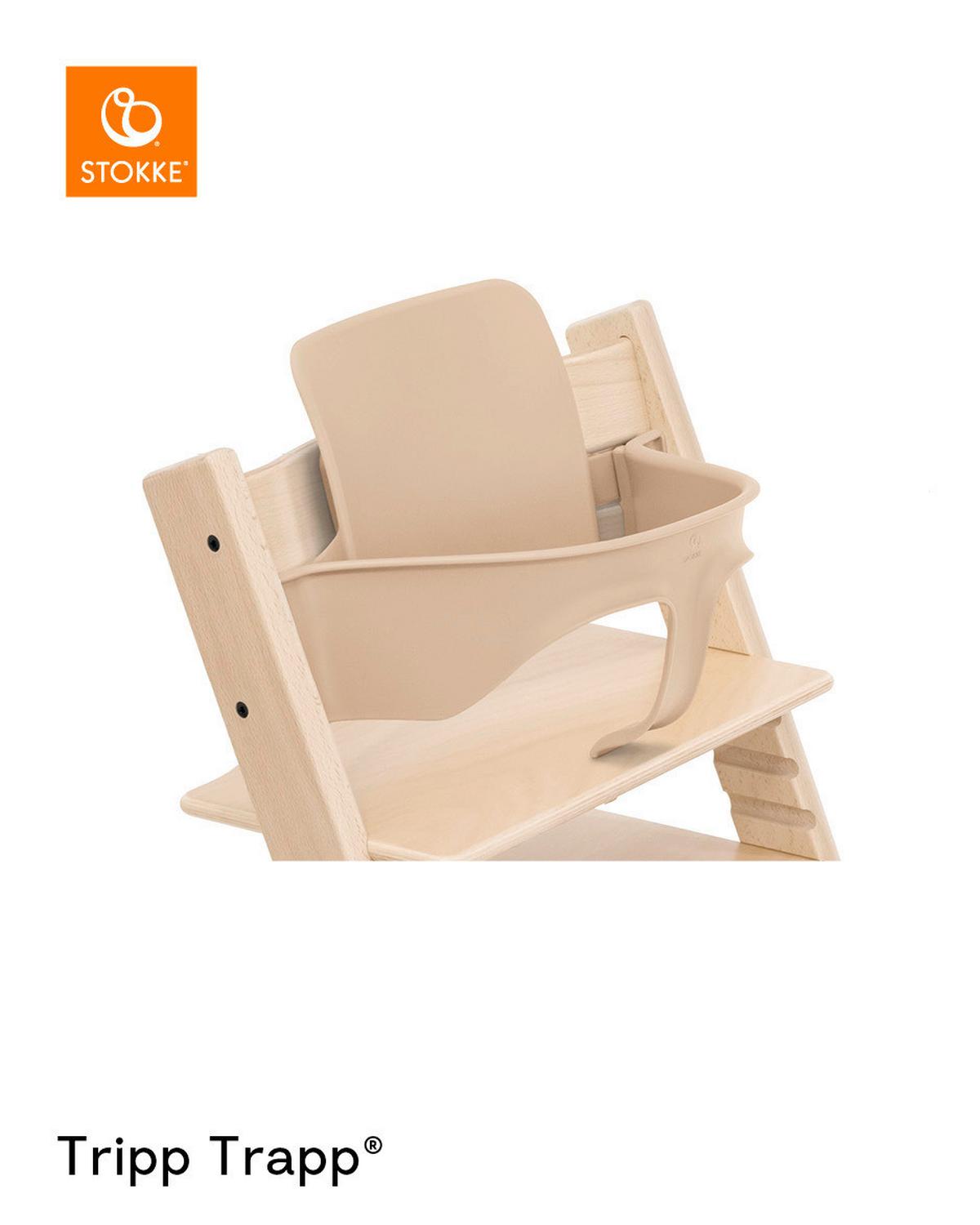 PAŁĄK DO WYSOKIEGO KRZESŁA TRIPP TRAPP - kolor naturalny, Basics, tworzywo sztuczne (43/19/22cm) - Stokke