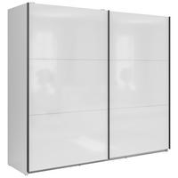 Ormar S Kliznim Vratima Tetrix - bijela visoki sjaj/antracit, Moderno, drvni materijal/metal (220/195,5/60cm) - Modern Living