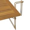 BALKONGBORD HELENA - akaciefärgad/guldfärgad, Modern, metall/trä (75/35/45cm) - Bessagi Garden