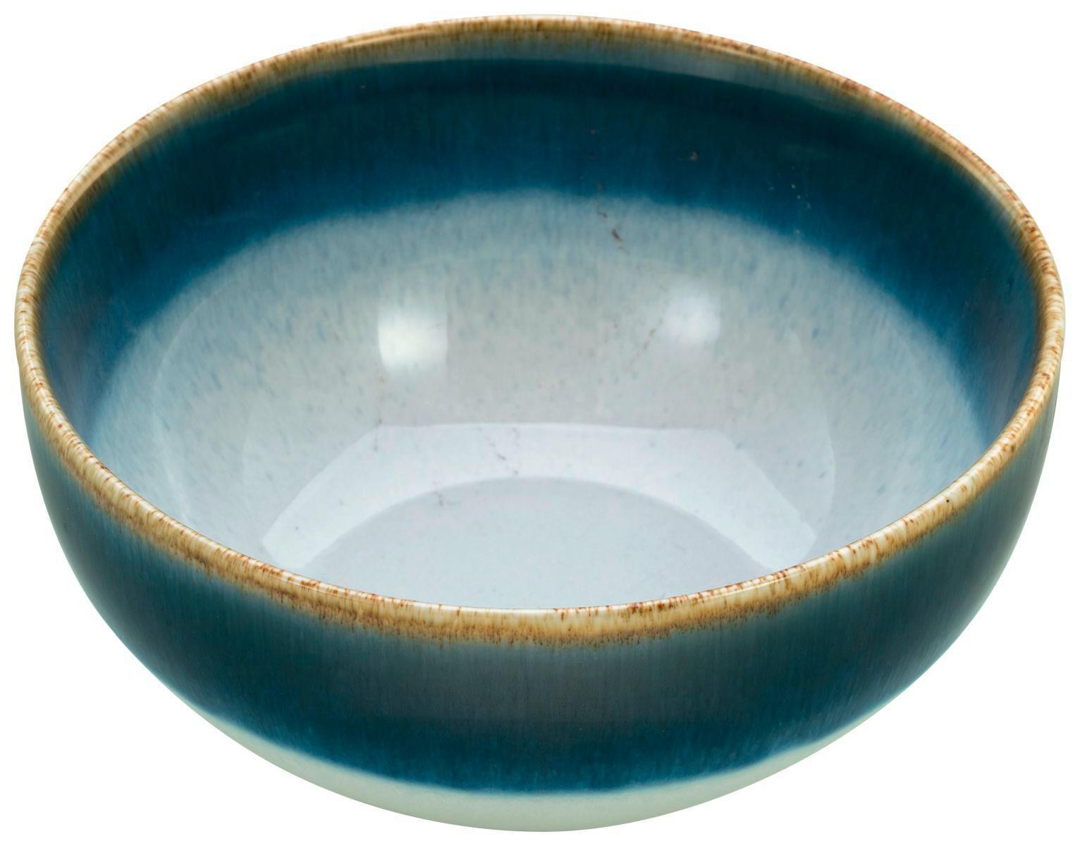 Schüssel Cascade Blau - Blau, Modern, Keramik (17,5 cm/17,5 cm/8 cmcm) - Creatable