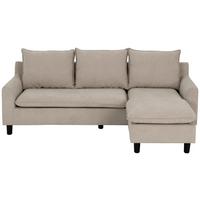 Sedežna Garnitura Milly, Bež - črna/bež, Moderno, umetna masa/tekstil (207/138cm) - P & B