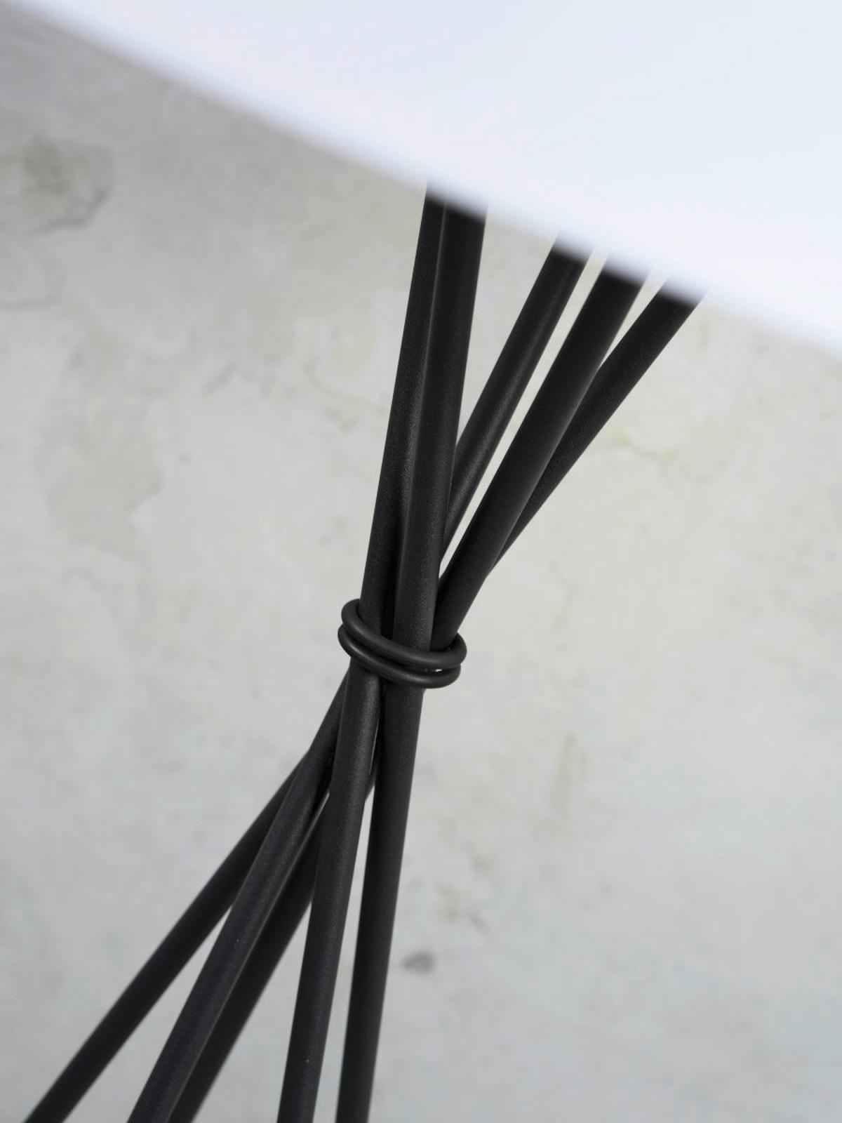 LAMPA STOJĄCA LIMA/F/B/6030/W - biały/czarny, Trend (61/61/175cm) - It's about Romi