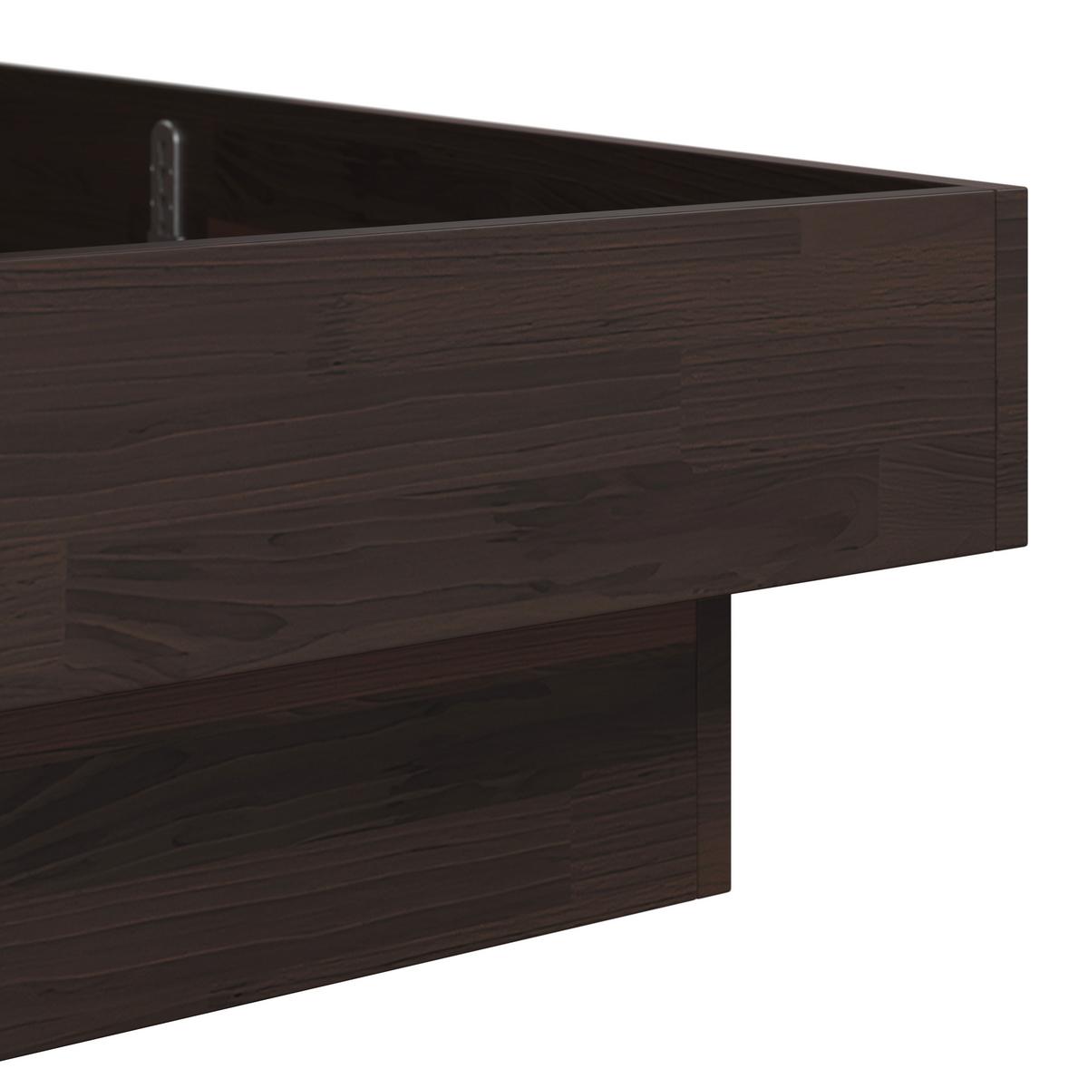 Bett Duna ca. 180x200 cm Kernbuche Echtholz - Kernbuche, MODERN, Holz (180/200cm) - Bessagi Home