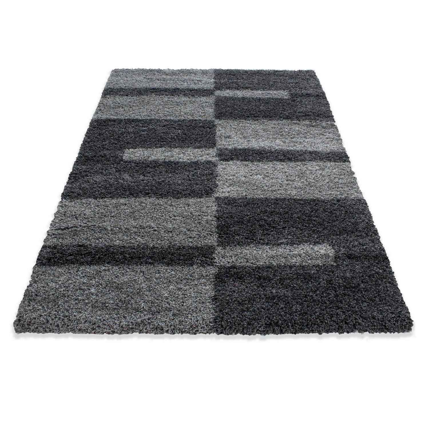 Shaggy Gala Grau ca. 80x250cm - Grau, Design, Textil (80/250cm)